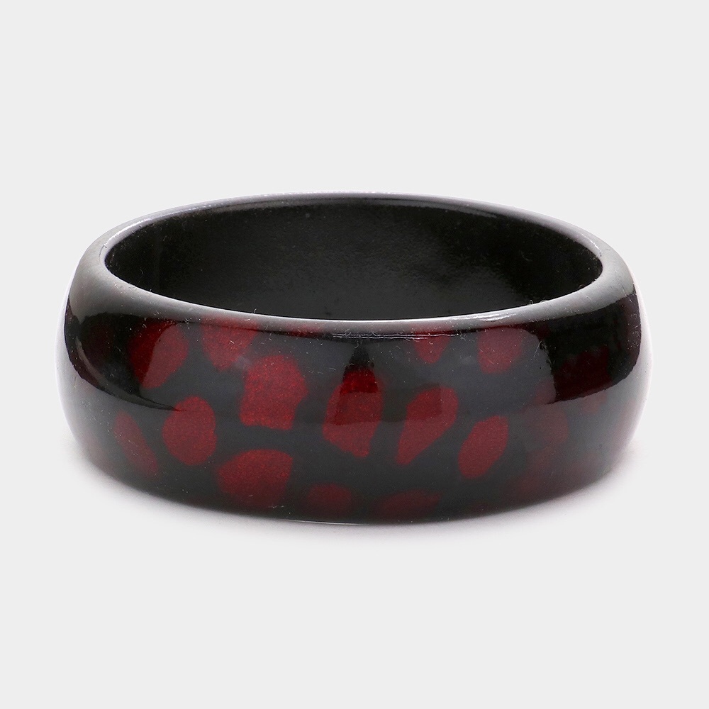 Black & Red Shimmery Bangles Bracelet
